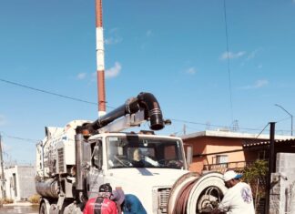REALIZÓ COMAPA MANTENIMIENTO EN RED SANITARIA DEL FRACC. LOS ALMENDROS