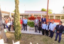 CONMEMORÓ ALCALDE CARLOS PEÑA ORTIZ 220 AÑOS DEL NATALICIO DE BENITO JUÁREZ CON AUTORIDADES CIVILES Y MILITARES