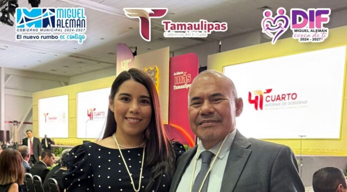 RECONOCE ALCALDE DE MIGUEL ALEMÁN AVANCES DEL GOBIERNO ESTATAL EN CUARTO INFORME DE AMÉRICO VILLARREAL