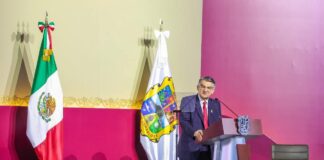 ASISTIÓ ALCALDE CARLOS PEÑA ORTIZ AL CUARTO INFORME DE GOBIERNO DEL GOBERNADOR AMÉRICO VILLARREAL ANAYA