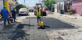 REPARÓ GOBIERNO DE REYNOSA VIALIDADES EN TRES COLONIAS
