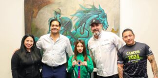 FELICITÓ ALCALDE CARLOS PEÑA ORTIZ A DANIA JIMENA ESTUDILLO POR SU TRIUNFO DEPORTIVO