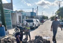 TRABAJA COMAPA EN LA REPARACIÓN DE FUGAS EN DISTINTOS PUNTOS DE REYNOSA