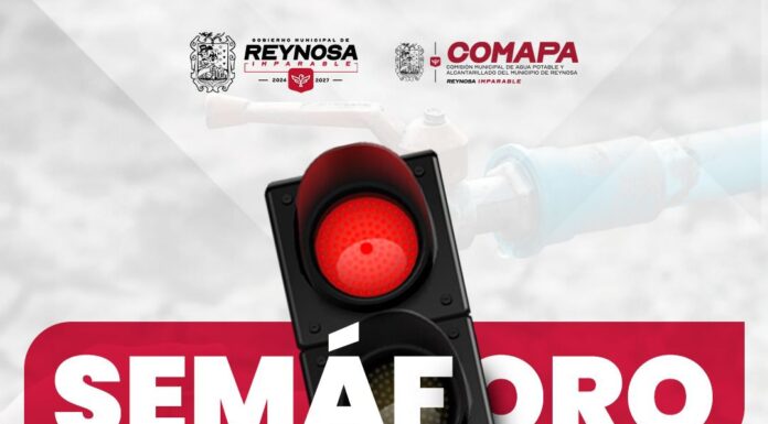 LLAMA COMAPA DE REYNOSA A REFORZAR EL AHORRO ANTE BAJA DISPONIBILIDAD DE AGUA