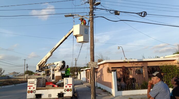 REYNOSA REFUERZA SU RED DE ALUMBRADO PÚBLICO EN BENEFICIO DE LA SEGURIDAD CIUDADANA