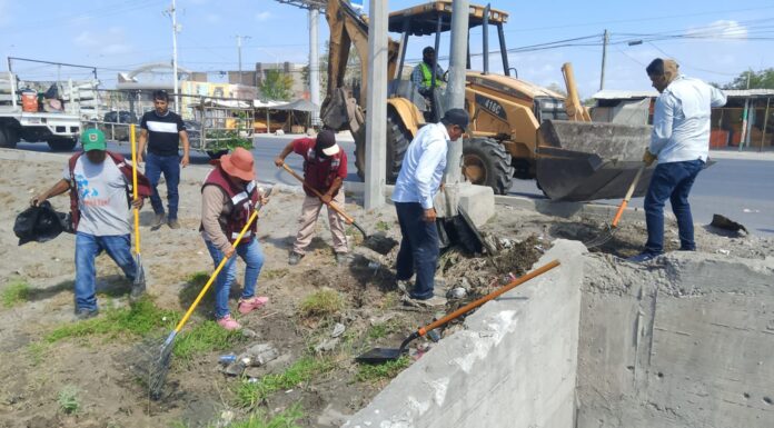 REFUERZA REYNOSA LIMPIEZA DE DRENES PARA PREVENIR INUNDACIONES Y RIESGOS SANITARIOS