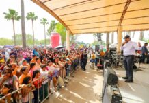 PRESENTÓ EL ALCALDE CARLOS PEÑA ORTIZ AL VAYVEN DEL AMOR EN LA PLAYITA DE REYNOSA