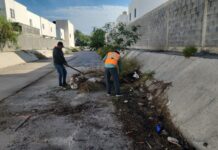 REFUERZAN DESAZOLVE DE DRENES PLUVIALES EN REYNOSA PARA PREVENIR INUNDACIONES