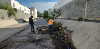 REFUERZAN DESAZOLVE DE DRENES PLUVIALES EN REYNOSA PARA PREVENIR INUNDACIONES