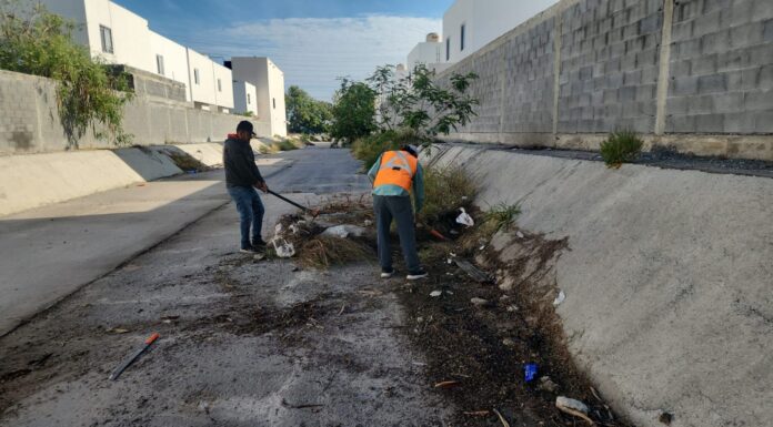 REFUERZAN DESAZOLVE DE DRENES PLUVIALES EN REYNOSA PARA PREVENIR INUNDACIONES