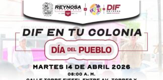 LLEVARÁ DIF-REYNOSA BRIGADA A LA COLONIA LAS TORRES CON SERVICIOS GRATUITOS