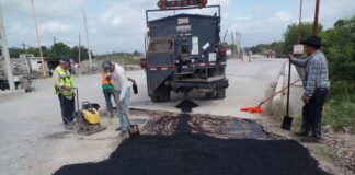 GOBIERNO DE REYNOSA REFUERZA REHABILITACIÓN VIAL CON PROGRAMA PERMANENTE DE BACHEO