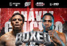 LISTO EL ESCENARIO PARA LA PELEA DE JULIO CÉSAR CHÁVEZ JR VS JHON CAICEDO