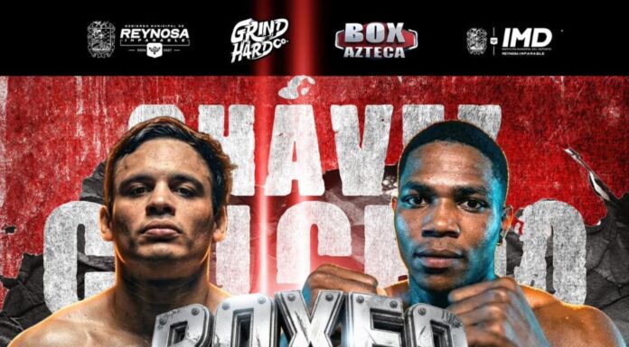 LISTO EL ESCENARIO PARA LA PELEA DE JULIO CÉSAR CHÁVEZ JR VS JHON CAICEDO