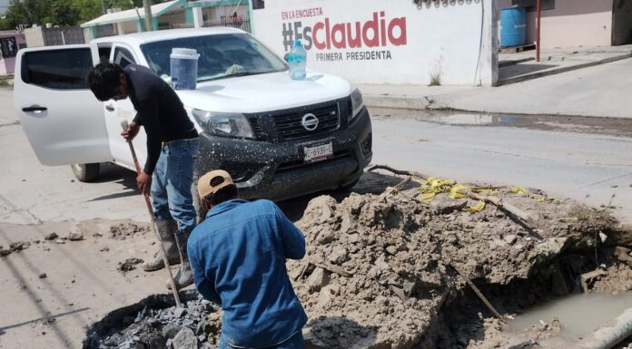ATENDIÓ COMAPA FUGAS DE AGUA POTABLE EN DIVERSOS SECTORES
