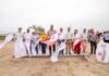 PUSIERON EN MARCHA CARLOS PEÑA ORTIZ Y FAMILIAS DE LA JOYA, CONSTRUCCIÓN DE CANCHA DE FÚTBOL