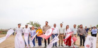 PUSIERON EN MARCHA CARLOS PEÑA ORTIZ Y FAMILIAS DE LA JOYA, CONSTRUCCIÓN DE CANCHA DE FÚTBOL