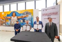 FIRMARON GOBIERNO DE CARLOS PEÑA ORTIZ Y AEROPUERTO INTERNACIONAL LUCIO BLANCO LA CONSERVACIÓN DE MURALES