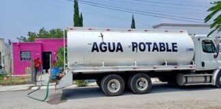 ABASTECE COMAPA DE REYNOSA CON CAMIONES CISTERNA A COLONIAS DEL SECTOR GRANJAS