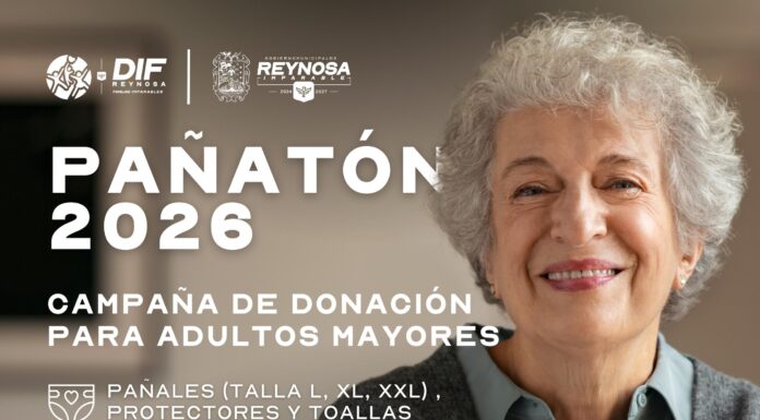 INVITA DIF-REYNOSA A PARTICIPAR EN EL PAÑATÓN 2026 EN APOYO A ADULTOS MAYORES