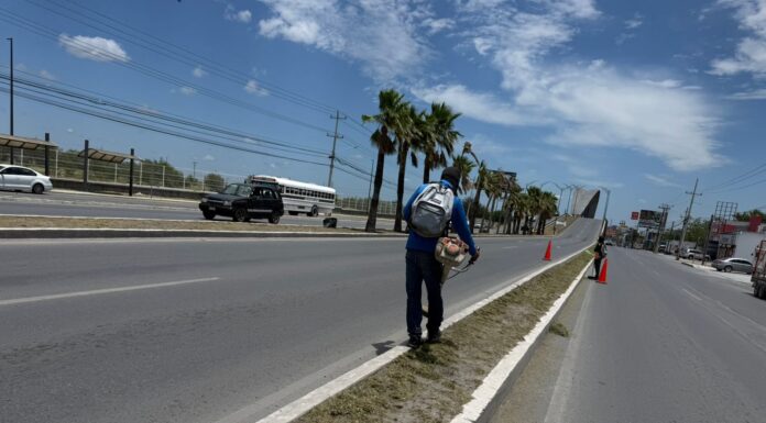 REALIZA GOBIERNO DE REYNOSA LIMPIEZA Y MANTENIMIENTO DE ÁREAS PÚBLICAS