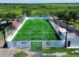 REHABILITAN CANCHA DEL BORDO Y FORTALECEN ESPACIOS DEPORTIVOS EN DÍAZ ORDAZ