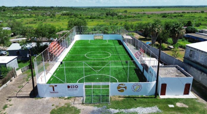 REHABILITAN CANCHA DEL BORDO Y FORTALECEN ESPACIOS DEPORTIVOS EN DÍAZ ORDAZ