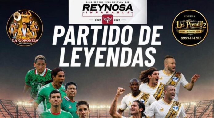 INVITA EL GOBIERNO DE REYNOSA AL JUEGO DE LEYENDAS EN EL POLIDEPORTIVO