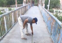 CARLOS PEÑA ORTIZ IMPULSA REHABILITACIÓN DE PUENTE PEATONAL EN REYNOSA