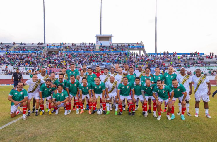 PARTICIPO CARLOS PEÑA ORTIZ EN JUEGO DE LEYENDAS PARA ACERCAR A LA NIÑEZ Y JUVENTUD AL DEPORTE