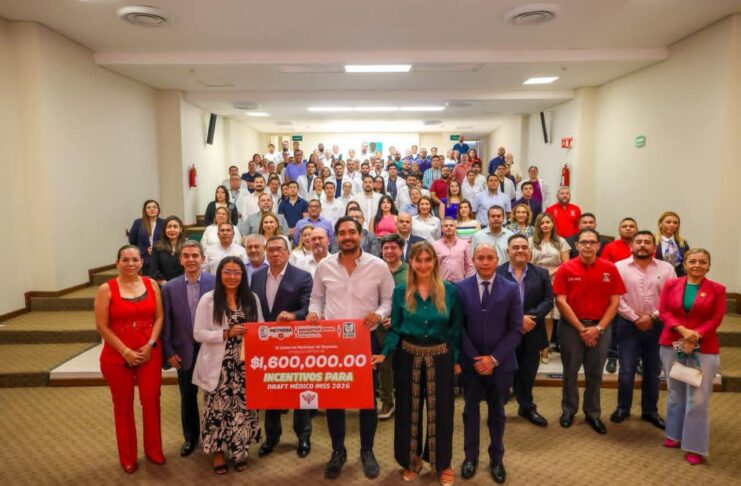ENCABEZÓ CARLOS PEÑA ORTIZ EL PROGRAMA «DRAFT MÉDICO IMSS», ACOMPAÑADO POR LA SENADORA MAKI ESTHER ORTIZ DOMÍNGUEZ Y EL DELEGADO JOSÉ LUIS ARANZA AGUILAR