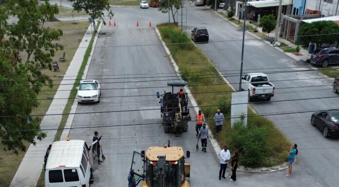 AVANZA EN REYNOSA EL PROGRAMA DE BACHEO MÁS GRANDE DE SU HISTORIA; AHORA LLEGA A TERRANOVA