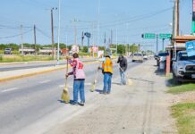 REFUERZAN LIMPIEZA Y SEGURIDAD EN CRUCERO DE DÍAZ ORDAZ