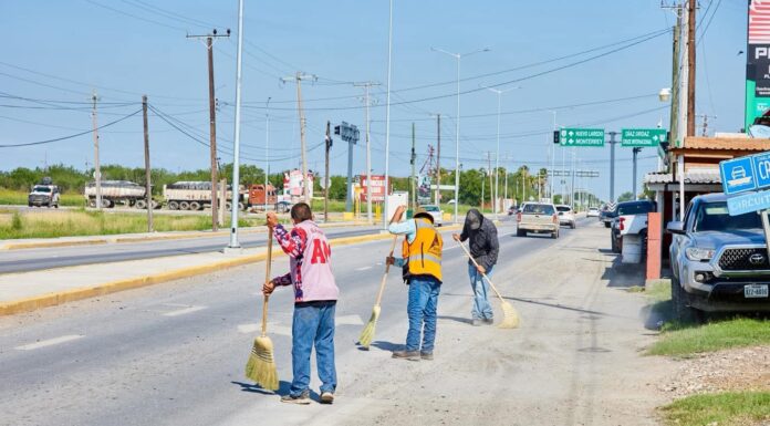 REFUERZAN LIMPIEZA Y SEGURIDAD EN CRUCERO DE DÍAZ ORDAZ