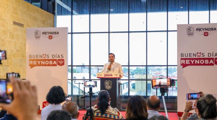 OFRECIÓ ALCALDE CARLOS PEÑA ORTIZ CONFERENCIA “BUENOS DÍAS REYNOSA” Y DETALLÓ ACCIONES PRIORITARIAS PARA LA CIUDAD