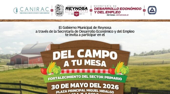 HOY SÁBADO DEL CAMPO A TU MESA, EL GOBIERNO DE REYNOSA ACERCA A PRODUCTORES Y CONSUMIDORES