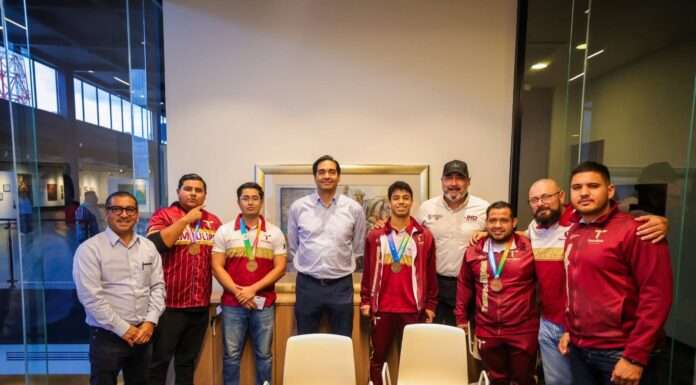 FELICITÓ ALCALDE CARLOS PEÑA ORTIZ A MEDALLISTAS DE LA OLIMPIADA NACIONAL CONADE 2026