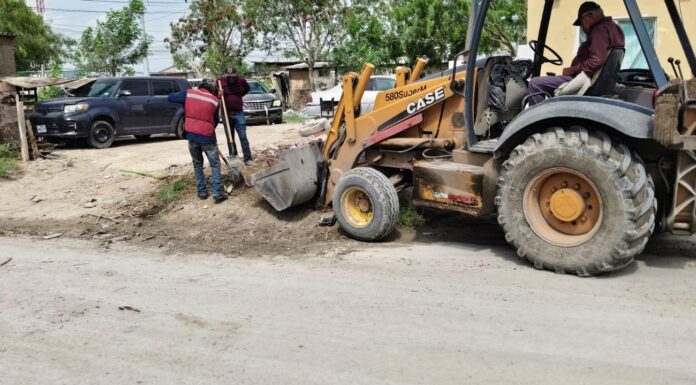 GOBIERNO DE REYNOSA REFUERZA LIMPIEZA URBANA EN PASEO DE LAS FLORES