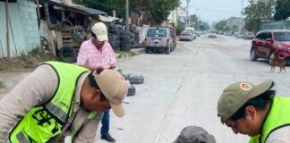 REEMPLAZÓ COMAPA TAPAS DE ALCANTARILLAS EN DIVERSOS PUNTOS DE LA CIUDAD