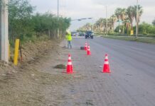 LIMPIEZA INTEGRAL EN BULEVAR COLOSIO FORTALECE SEGURIDAD VIAL Y MEJORA IMAGEN URBANA EN REYNOSA