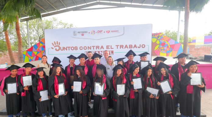 CONMEMORA DIF-REYNOSA EL DÍA MUNDIAL CONTRA EL TRABAJO INFANTIL CON GRADUACIÓN DE ALUMNOS DE PANNARTI
