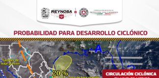EMITE PROTECCIÓN CIVIL Y BOMBEROS AVISO METEOROLÓGICO PARA REYNOSA