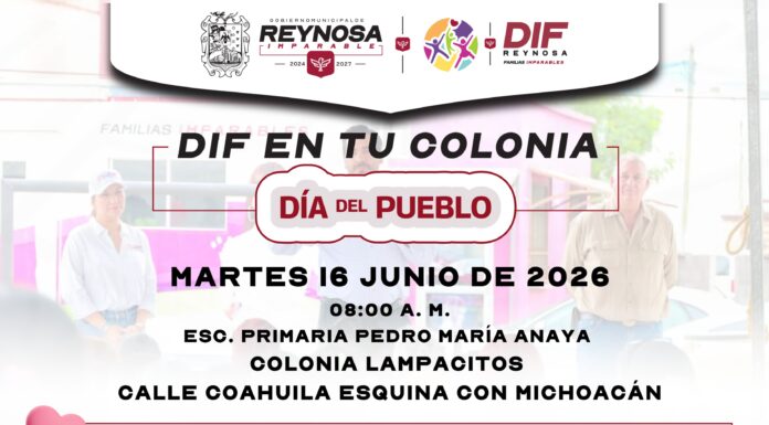 ACERCARÁ DIF-REYNOSA SERVICIOS GRATUITOS A FAMILIAS DE LA COLONIA LAMPACITOS