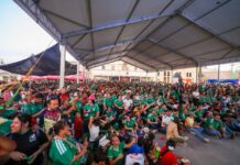 IMPARABLES EN LA CANCHA, CELEBRÓ REYNOSA TRIUNFO DE MÉXICO 1-0 SOBRE COREA DE SUR