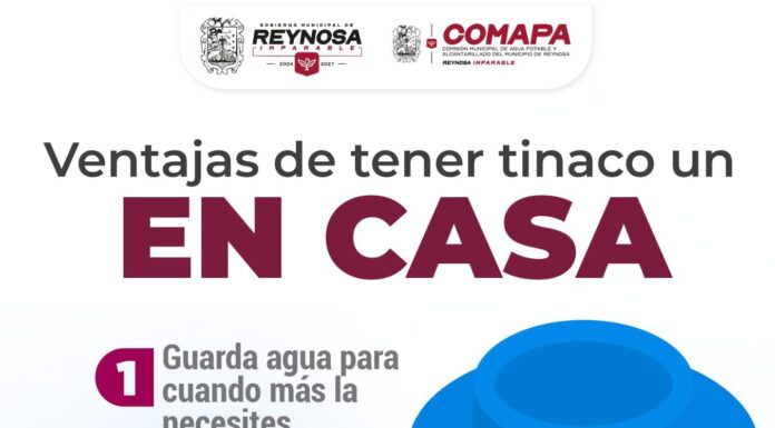 RECOMIENDA COMAPA USO DE TINACOS Y MANTENIMIENTO DE INSTALACIONES HIDRÁULICAS EN TEMPORADA DE CALOR