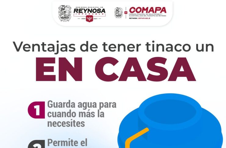 RECOMIENDA COMAPA USO DE TINACOS Y MANTENIMIENTO DE INSTALACIONES HIDRÁULICAS EN TEMPORADA DE CALOR