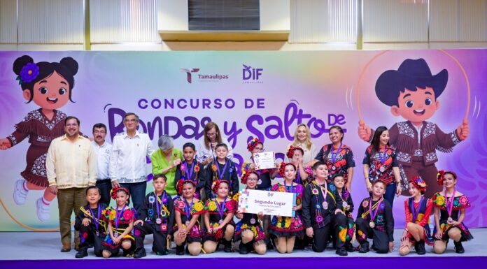FELICITA DIF-REYNOSA A INSTITUTO MINITA POR DESTACADOS RESULTADOS EN CONCURSO ESTATAL DE RONDAS Y SALTO DE CUERDA 2026