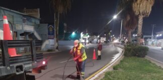 GOBIERNO DE REYNOSA REFUERZA SEGURIDAD VIAL CON LIMPIEZA DE CRUCERO PEATONALES