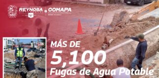 SUMA COMAPA MÁS DE 5 MIL 100 FUGAS DE AGUA POTABLE REPARADAS DE ENERO A LA FECHA
