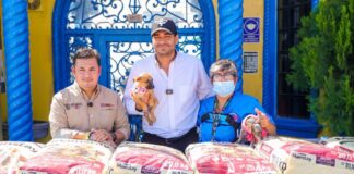 ENTREGÓ CARLOS PEÑA ORTIZ DONATIVO DE MÁS DE 3 TONELADAS DE CROQUETAS